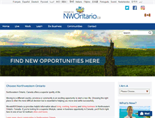 Tablet Screenshot of immigrationnorthwesternontario.ca